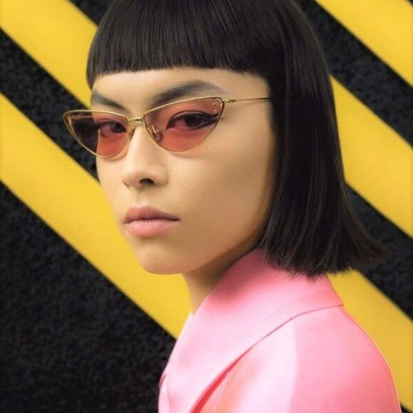 Dior MISSDIOR B1U B0N0 Cat Eye Sunglasses - Gold/Pink - Picture 1 of 12